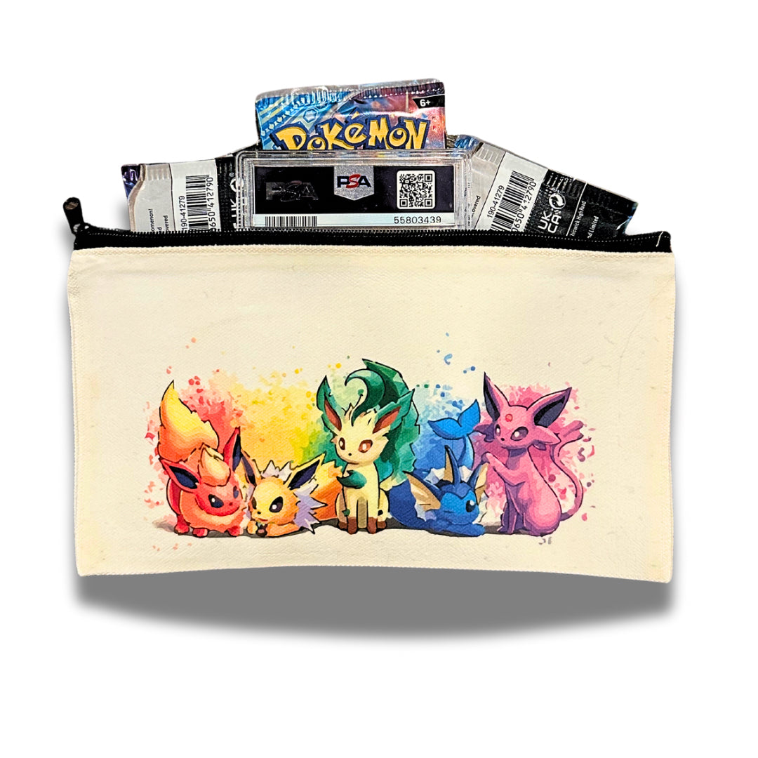 Eeveelution Squad Mystery Pouch - Booster Packs, Graded Card, Organizer Pouch