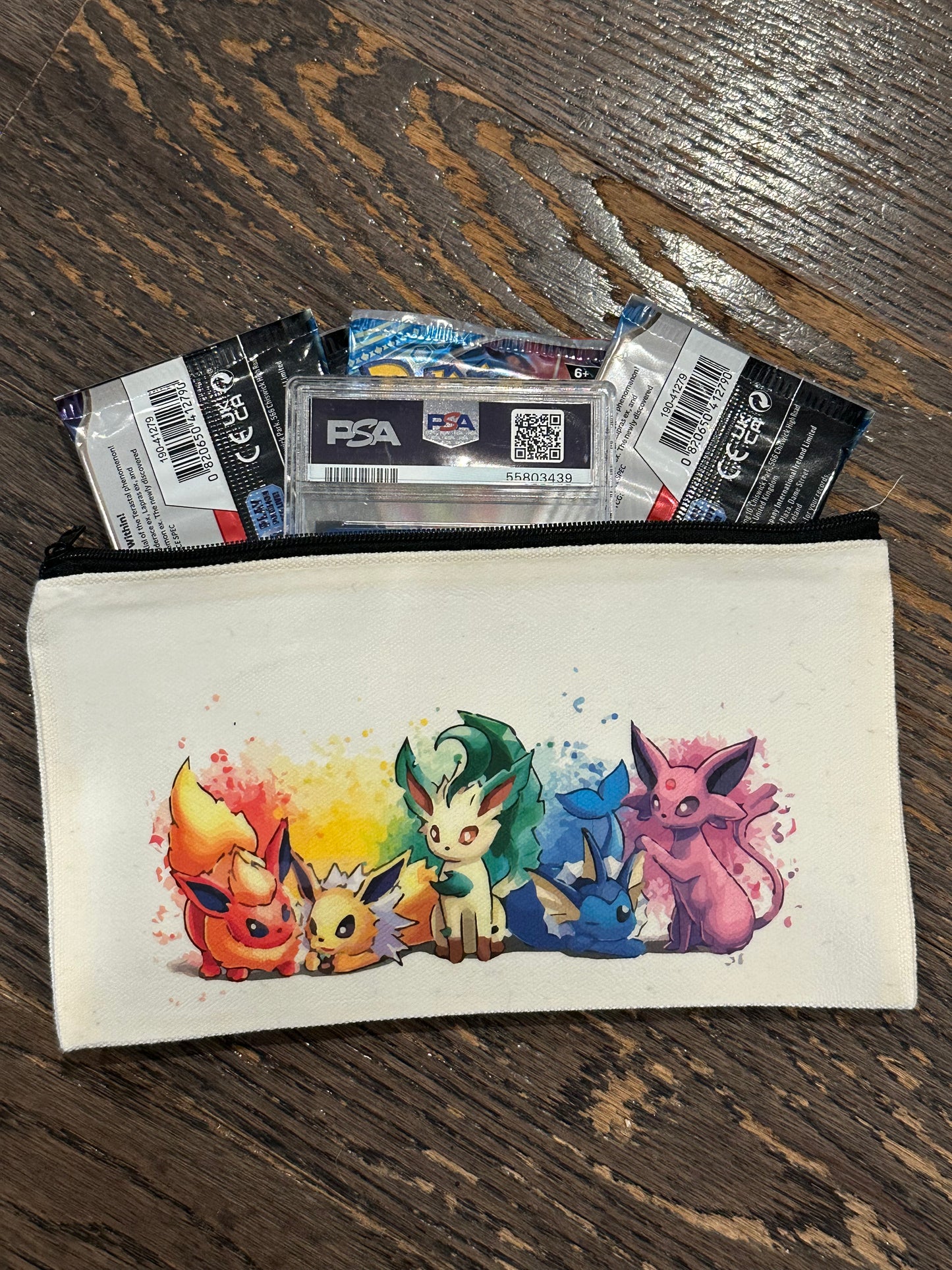 Eeveelution Squad Mystery Pouch - Booster Packs, Graded Card, Organizer Pouch