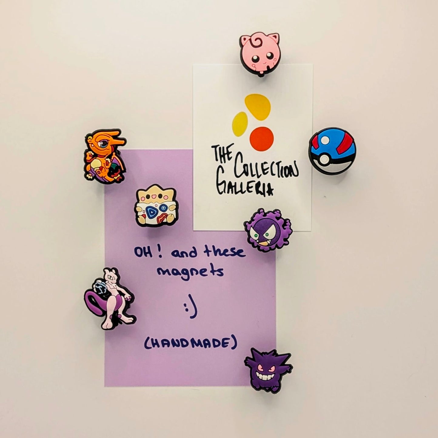 Pokemon-Themed Magnets | Set of 10 | Cute Collectible Decorations for Fridge & More