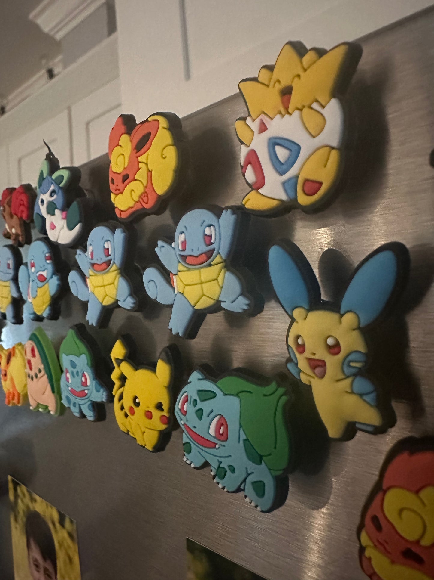 Pokemon-Themed Magnets | Set of 10 | Cute Collectible Decorations for Fridge & More