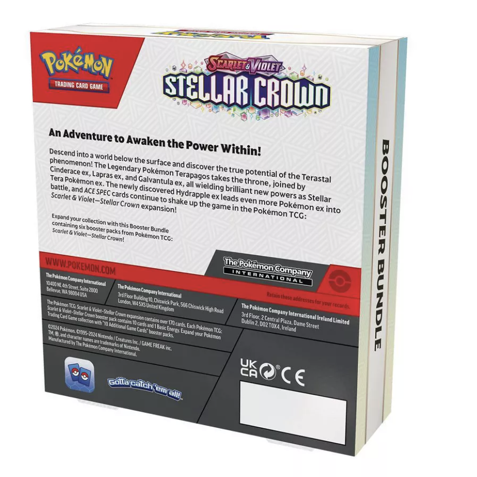 Pokemon Stellar Crown Booster Bundle - 6 Pack Ct.